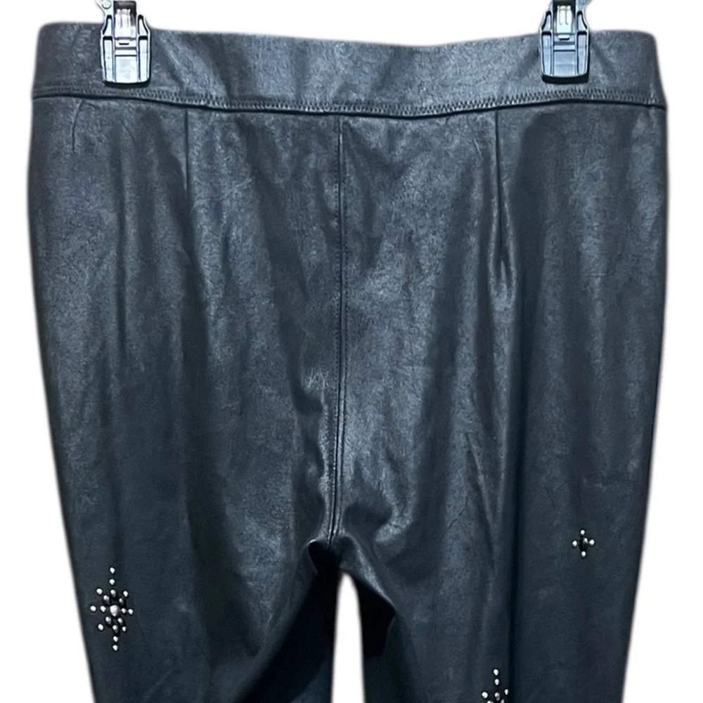 Free People Embellished Vegan Skinny‎ Pant in Black Size 28